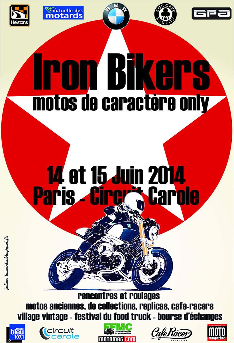L'affiche d'Iron Bikers 2014, le festival de la moto de caractère