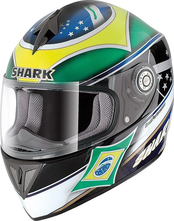 Le casque Shark RSI Brazil reprend les couleurs du drapeau brésilien