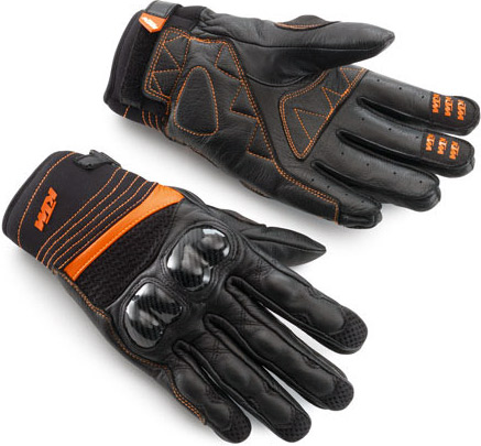 Les KTM Radical X Gloves sont assortis au look de la 390 Duke