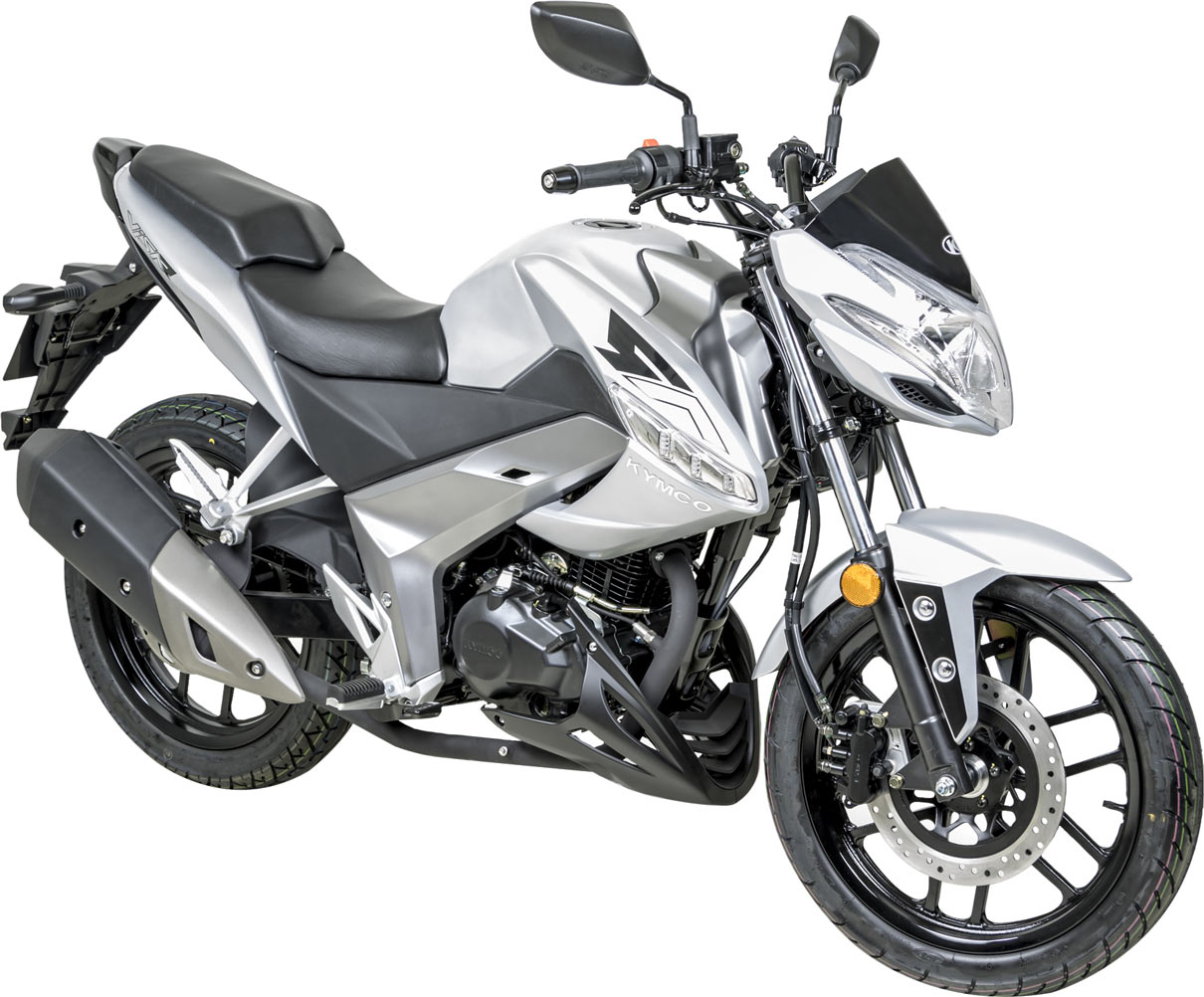 La Kymco Visar 125i est une moto économique typée roadster