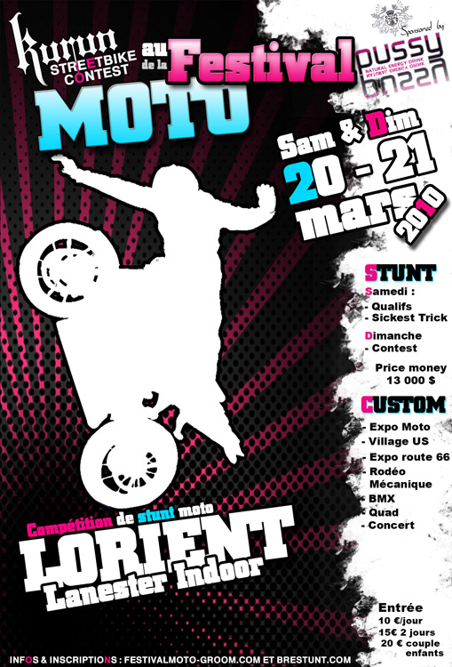 Kurun StreetBike Contest 2010, concours stunt au Festival de la moto de Lorient