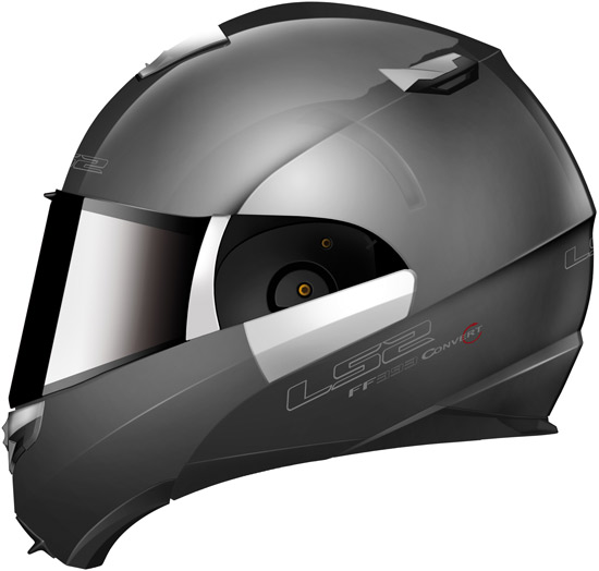 Casque modulable LS2 Helmets FF 393 en version Titane