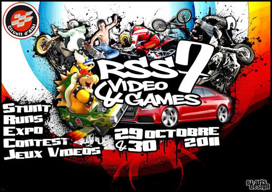 Affiche du RSS7 & Video games 2011, sur le circuit d'Albi