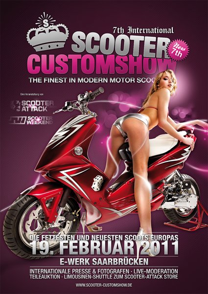 Affiche du Scooter Customshow 2011
