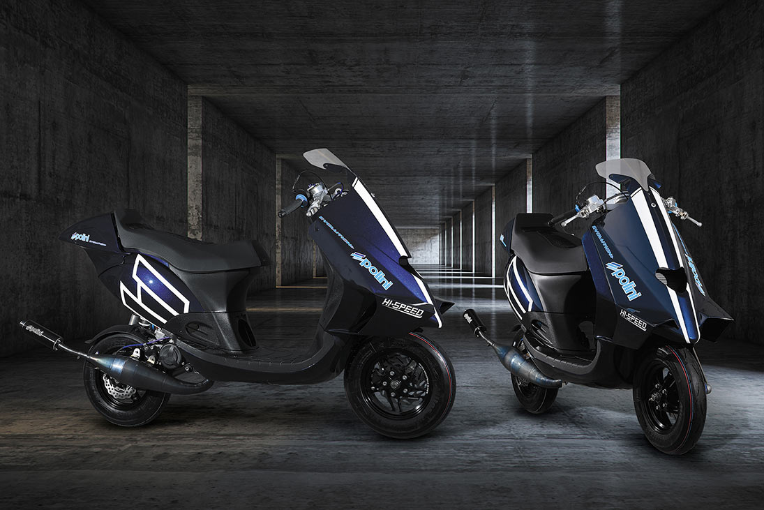 Voici le tout nouveau concept-scooter Polini en Big Evolution 100cc