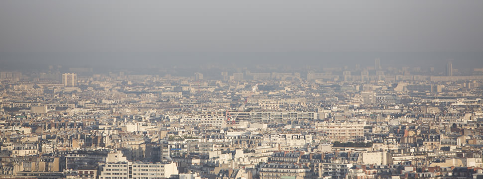 Pollution sur Paris. Crédits photo : Jean-Baptiste Gurliat - Mairie de Paris