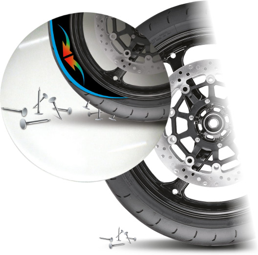 Vipseal agit comme une barrière contre les perforations du pneu