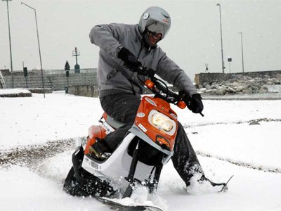 Changez votre scooter en motoneige avec Riminimoto
