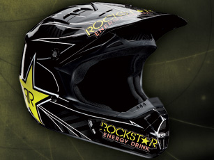 Un casque cross V1 Rockstar Energy chez Fox