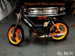 Peugeot 103 RCX 103 Black And Orange
