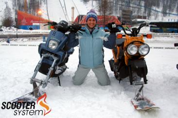 Scooters équipés du Snow Kit Solution