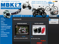 Aperçu du site de e-commerce MBK Le Borgne