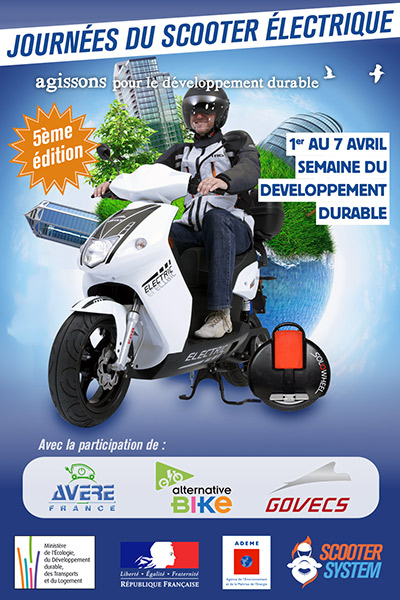 Affiche des Journées du Scooter Électrique 2013