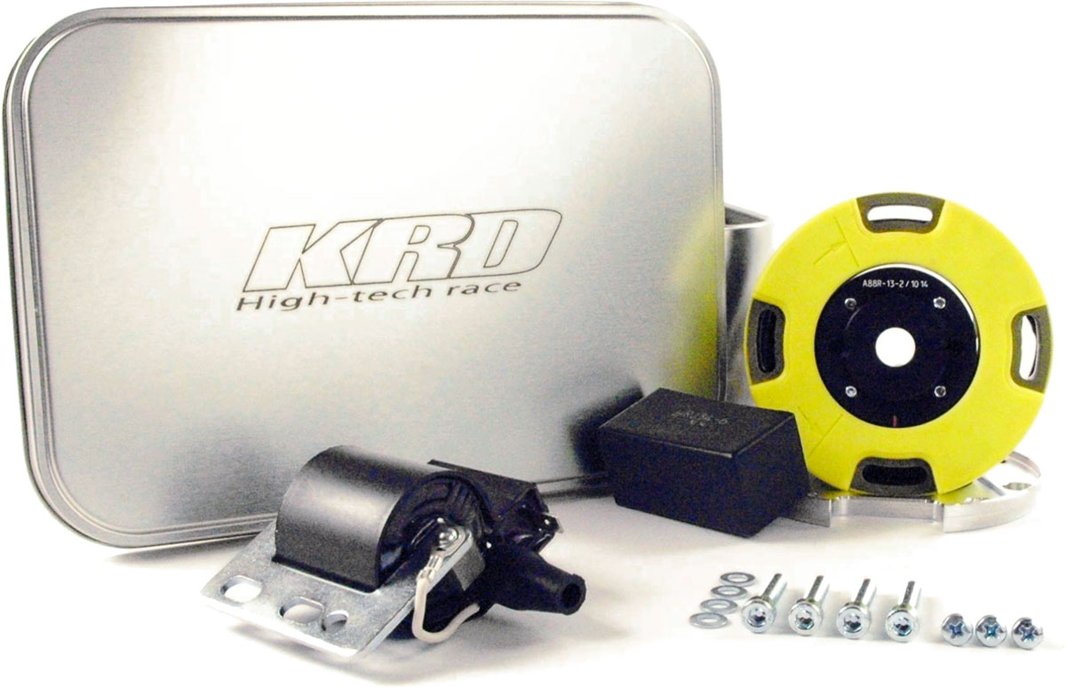 KRD a développé cet allumage Digital équipé d'un stator jaune-vert