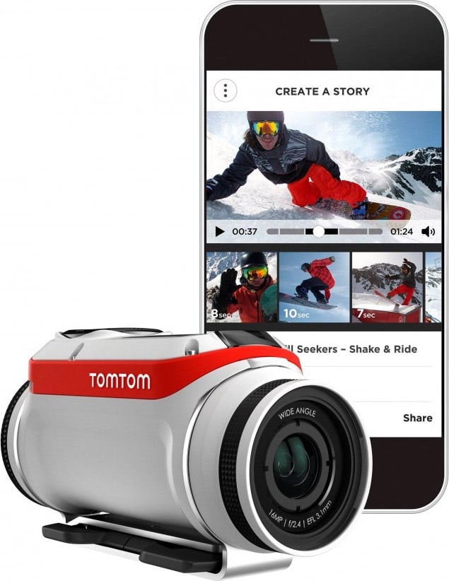 L'action cam facilite le montage et le partage sur smartphone (iOS, Android)