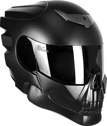 Le casque NLO Skull Rider opte pour le look « tête de mort »