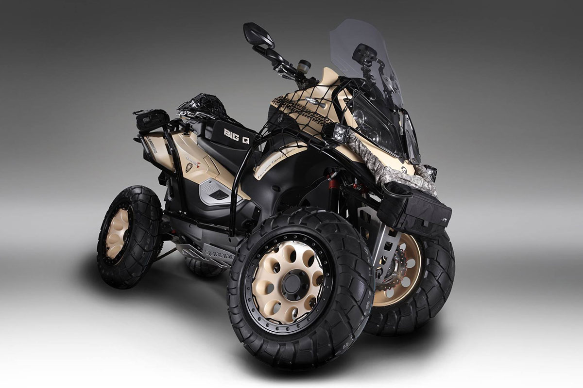 Le concept Quadro Big Q est un scooter à 4 roues aux prétentions Off-Road
