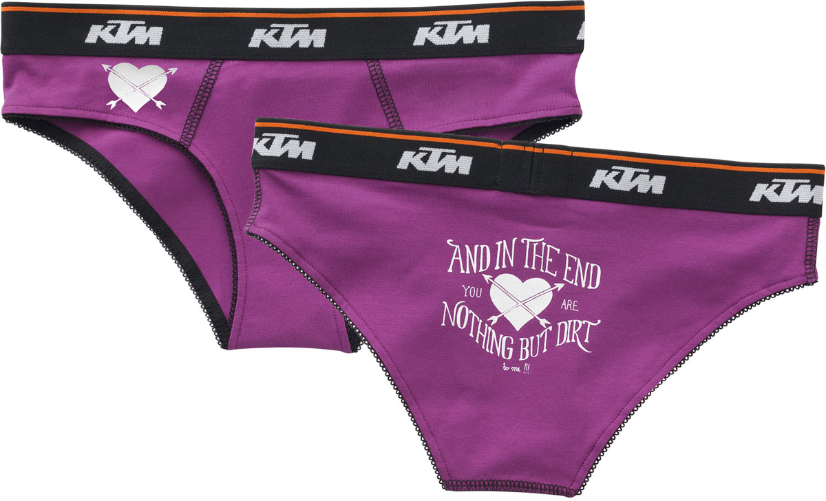 Les culottes KTM girl Underwear adoptent un ton décalé