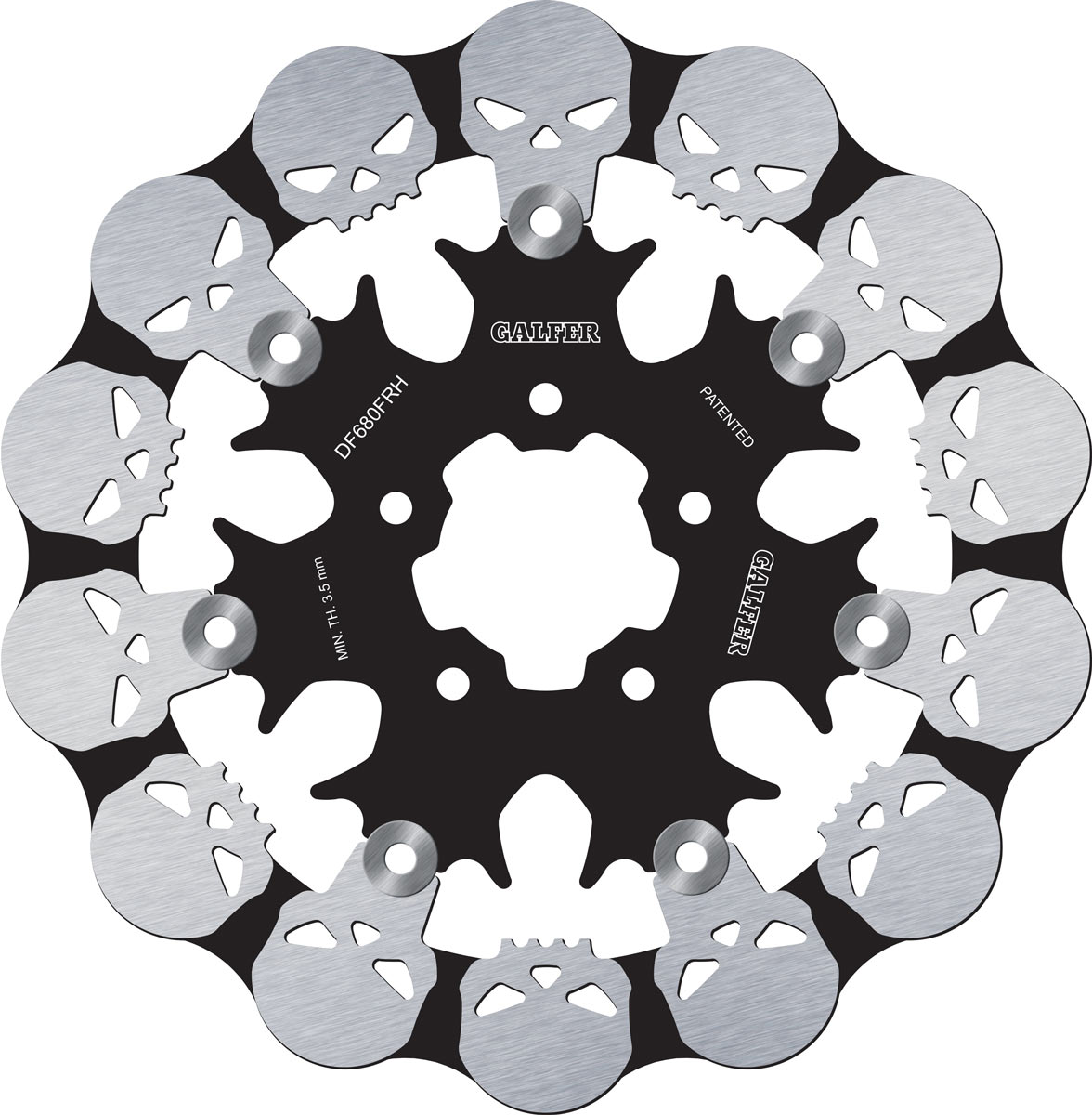 Pour 2016, Galfer commercialise ces disques de frein Skull Design en série limitée
