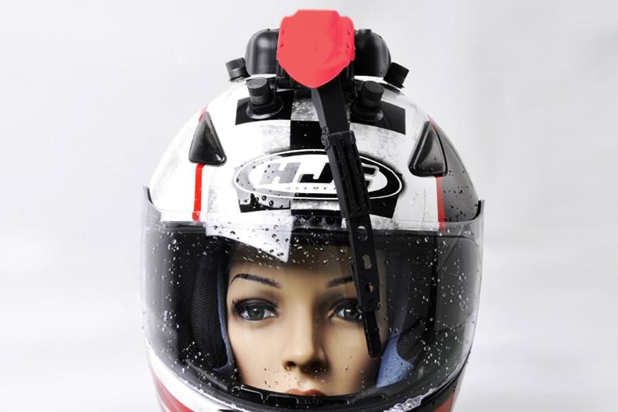 Sunydog Essuie-glace de casque de moto Rechargeable universel essuie-glace de casque étanche Compatible avec la plupart des visières 