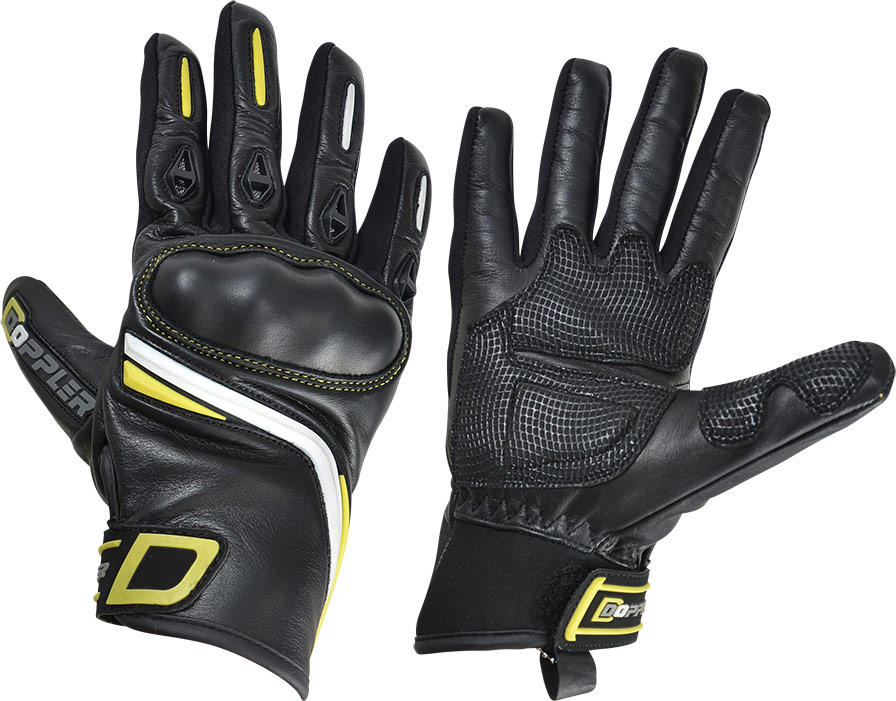 Les gants Doppler sont conçus en cuir et adoptent un design typé Racing
