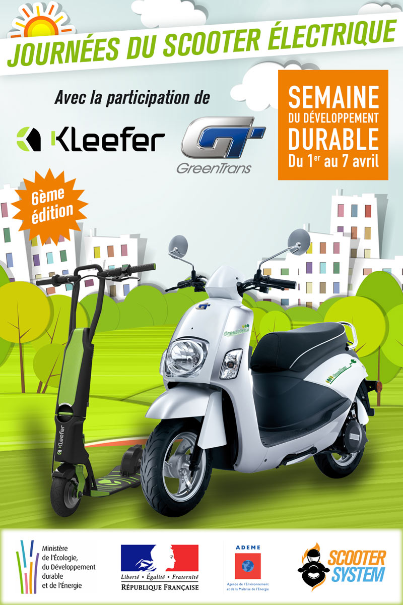 Affiche des Journées du scooter électrique 2014