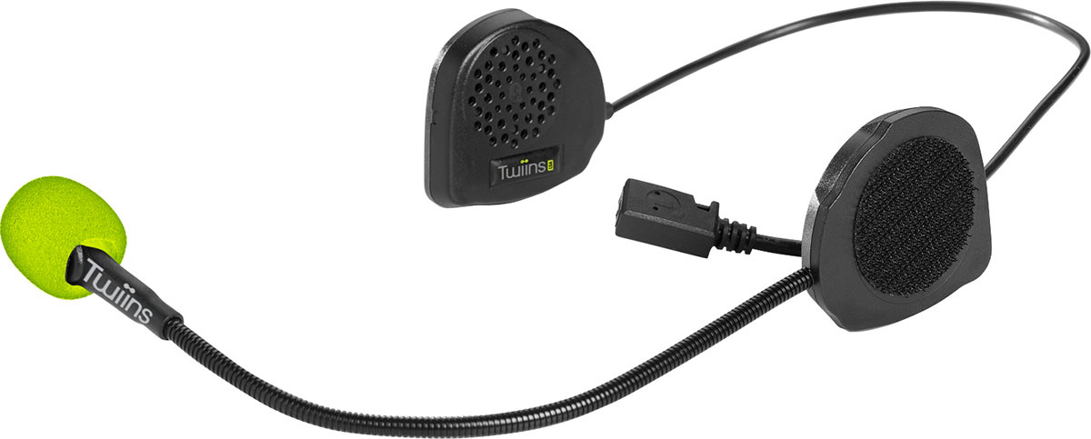 Le Twiins D2 est un kit mains-libres Bluetooth pour la moto et le scooter