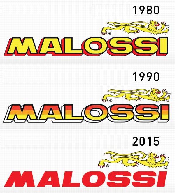 Le logo Malossi vient d'évoluer pour la 3ème fois depuis 1980...