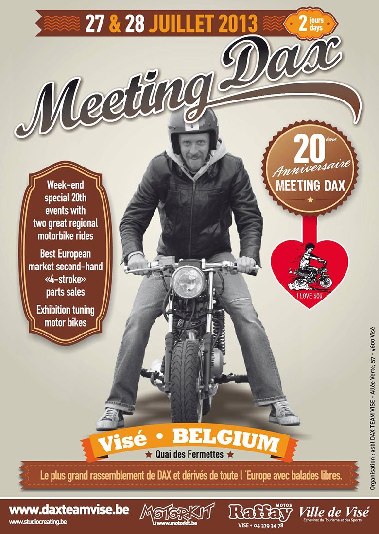 Affiche du 20ème meeting Dax de Visé (en Belgique)
