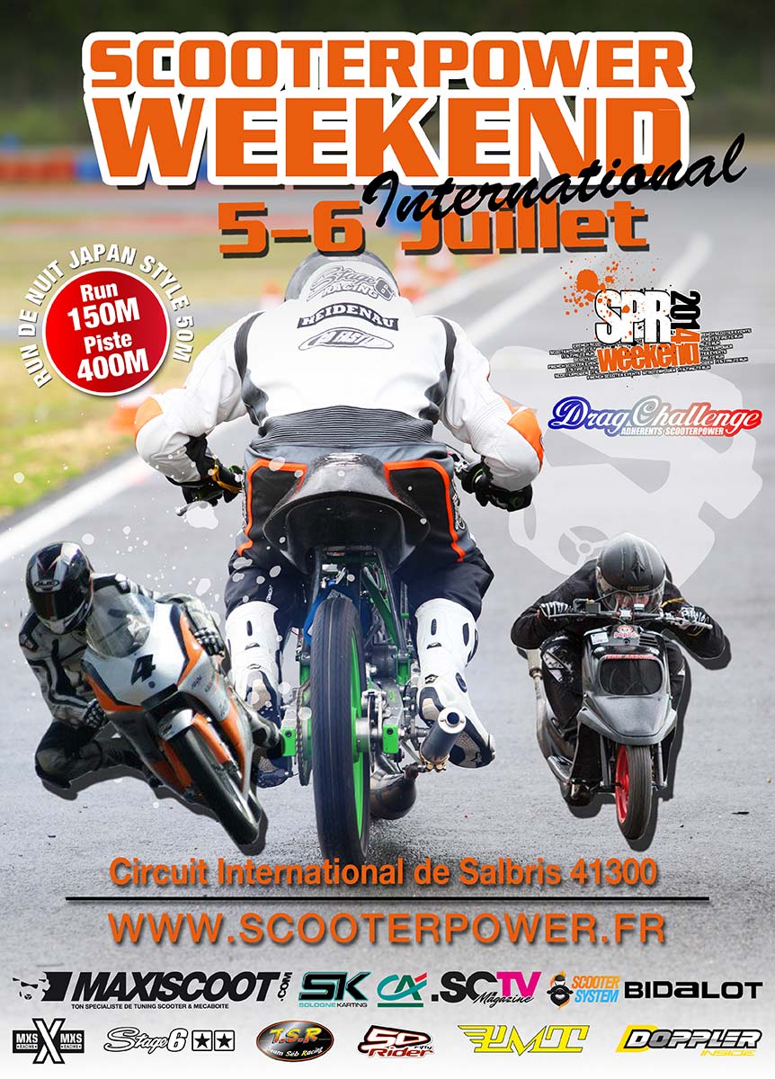 Affiche du Scooterpower Weekend 2014 à Salbris