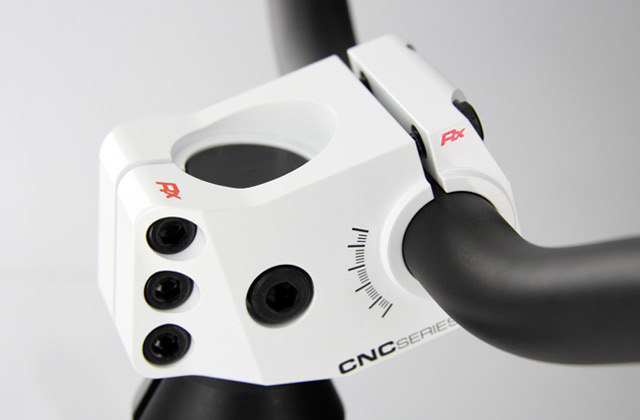 Potence BCD Design Rx CNC Series pour scooter (blanche)