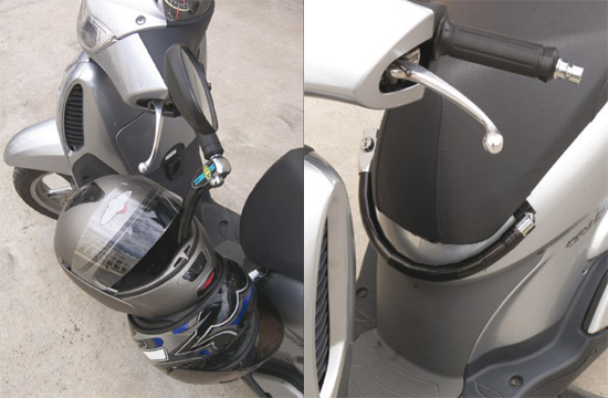 Aperçu de l'antivol bloque-guidon CLM pour scooter 50 et 125cc
