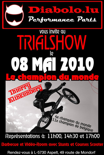 Trial Show avec le champion Thierry Klinkenberg par Diabolo (Luxembourg)