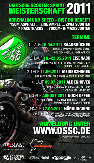 Programme du DSSC 2011, le championnat de runs chronométrés allemand