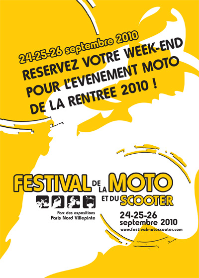 Affiche du Festival de la Moto et du Scooter 2010