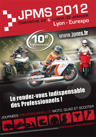 Affiche des JPMS 2012, à Lyon Eurexpo fin janvier