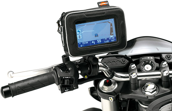 Kit support GPS et smartphone universel pour moto et scooter par Kappa