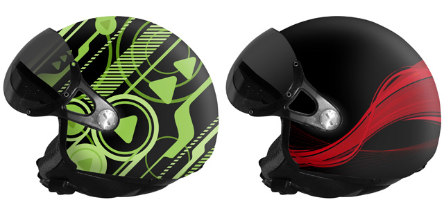 Exemples de designs des casques moto Max One Helmets