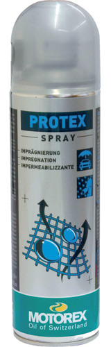 Bombe de spray Motorex Protex, imperméabilisant pour textiles et cuirs