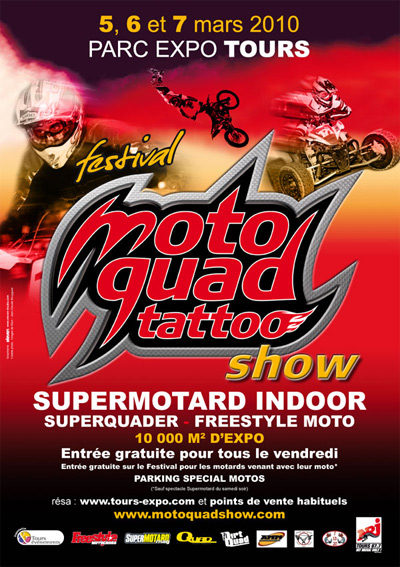 Affiche du festival Moto Quad Tattoo Show de Tours