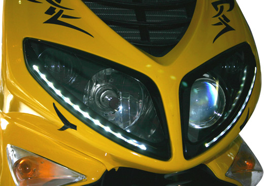 Masque d'optique MTKT à leds pour Peugeot Speedfight 2