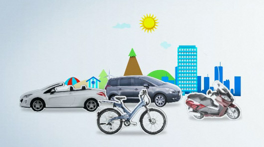 Location d'autos, utilitaires, scooters et vélos Peugeot Mu