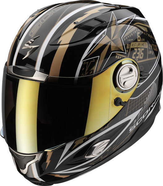 Casque moto intégral Racing Scorpion Exo 1000 Air Speedster