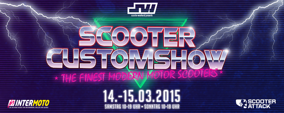 Affiche du Scooter Customshow 2015 de Sarrebruck
