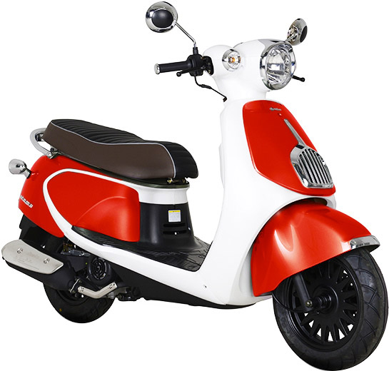 Le Daelim Aroma 125 est scooter urbain compact aux lignes 100% néo-rétro