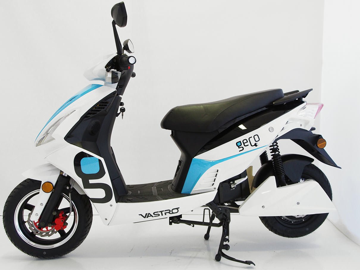 Le Vastro Geco est un scooter électrique chinois assimilé 50cc (3000 Watts)