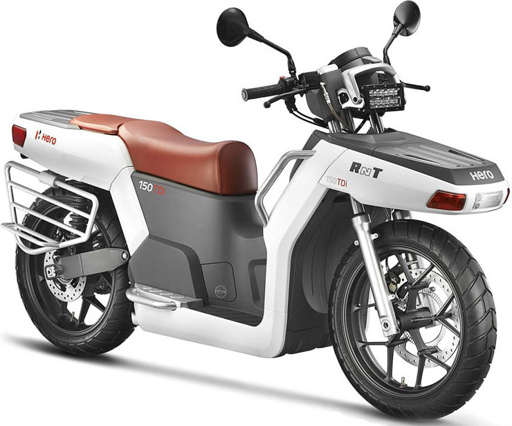 Le concept-scooter Hero RnT 150 TDi bouleverse tous les standards !