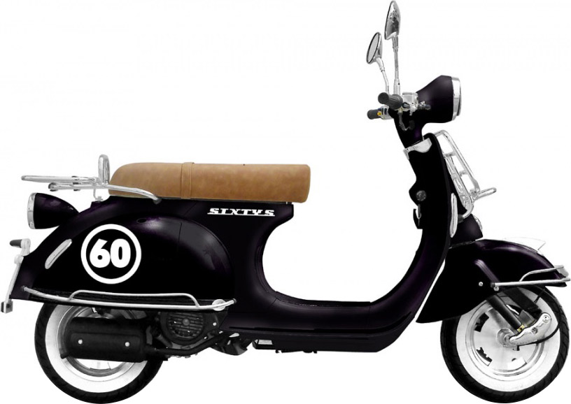 Le scooter rétro est décliné en 50 et 125cm3, aux prix de 1490 et 1590€