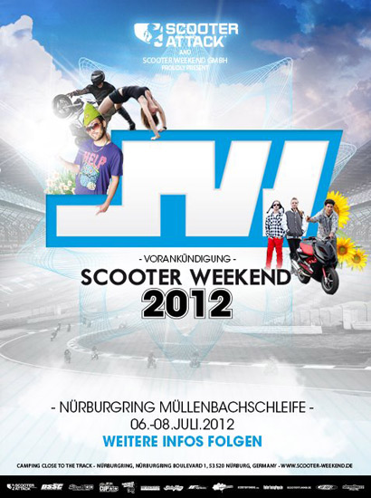 Le Scooter Weekend 2012 se tiendra du 6 au 8 juillet au Nürburgring (Allemagne)