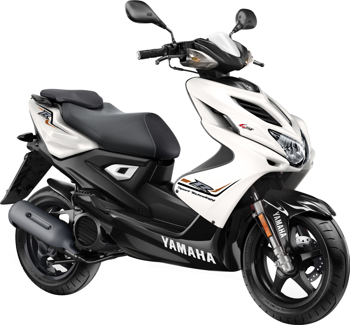 Pour 2016, les Yamaha Aerox R et 4 sont disponibles dans cette déco blanche